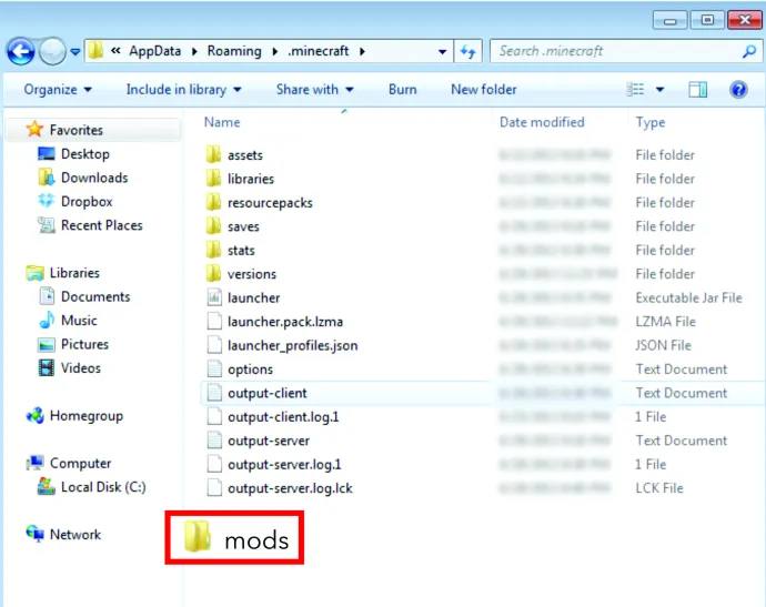 Add Minecraft Mods in Windows - 2