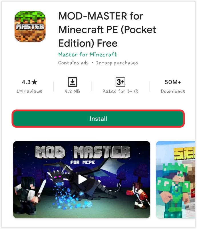 Add Minecraft Mods in Android -2