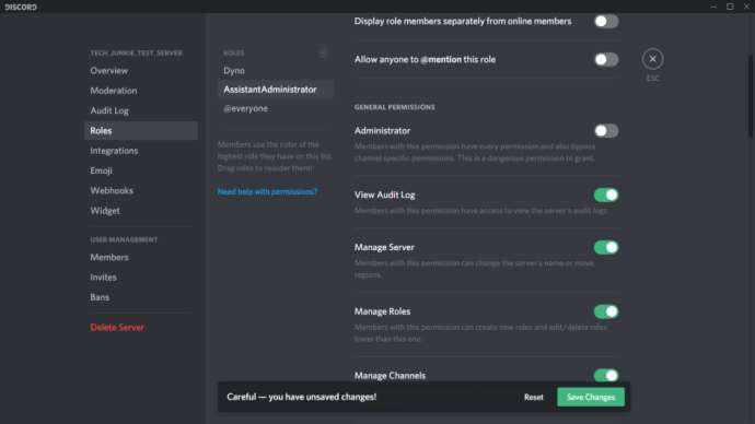 Discord adding roles step - 6