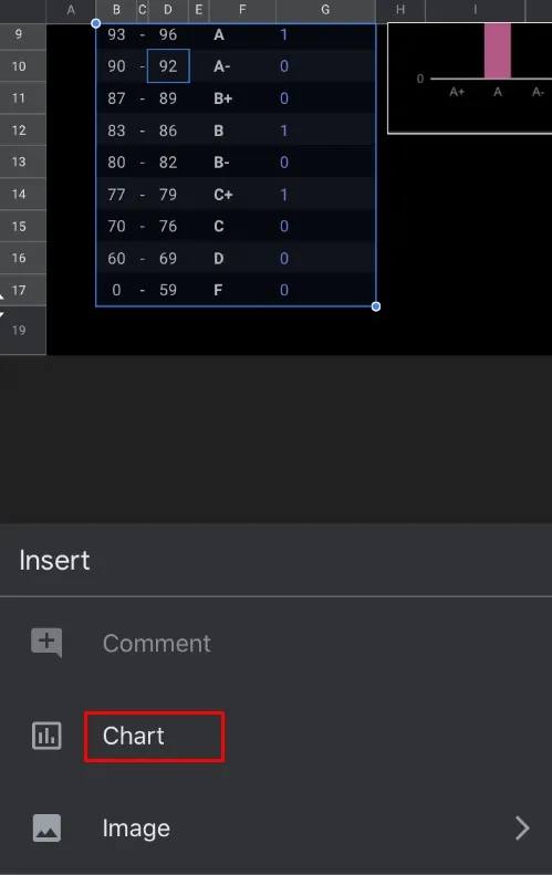 How to Make a Chart on Google Docs on an Android and iPhone - 5