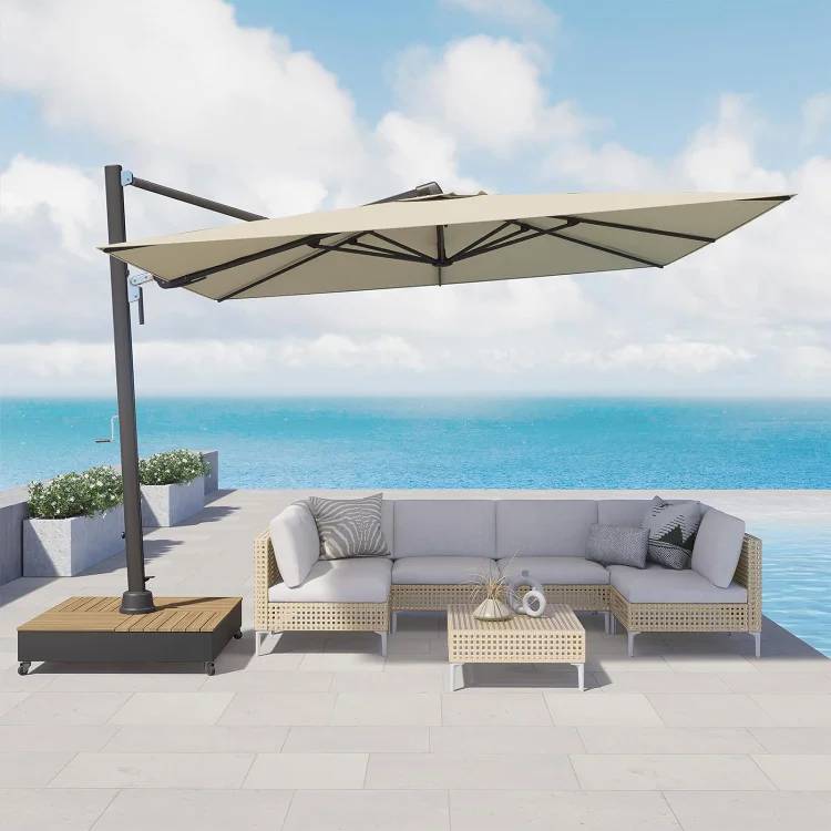 Acrylic Outdoor Cantilever Aluminum Umbrella