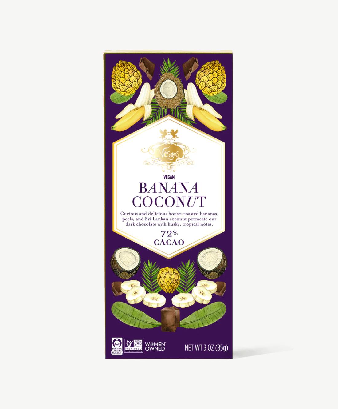 Vosges Chocolate Banana Coconut Chocolate Bar