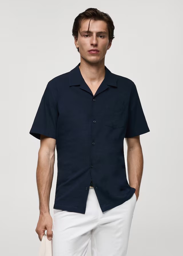 Mango Men's Cotton Shirt