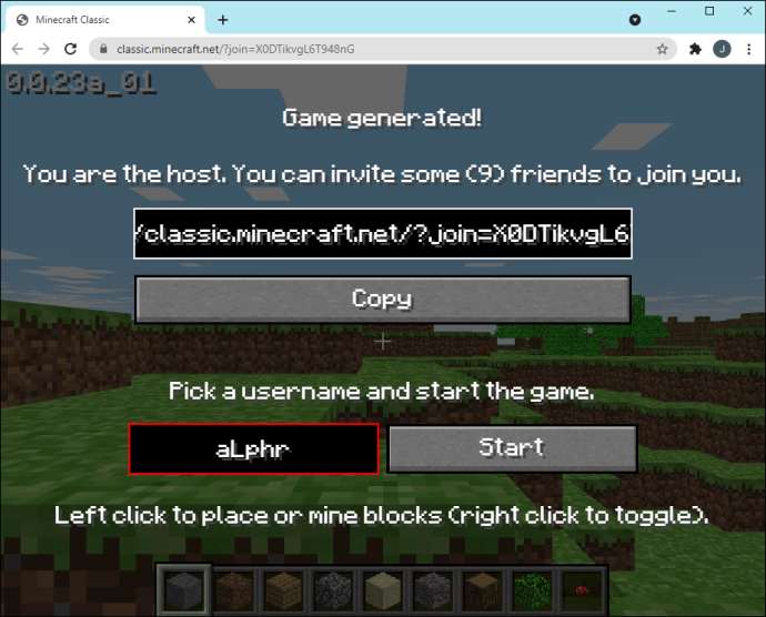 Minecraft classic on Windows - 5