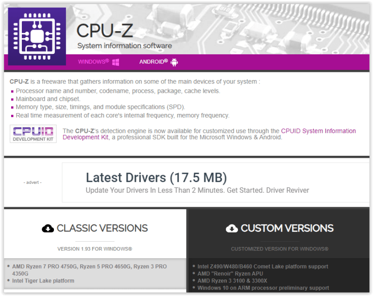 CPU-Z-System-Information-App-1