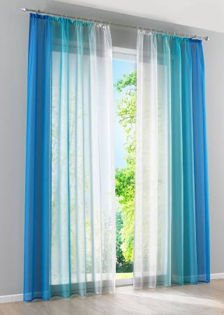 bonprix Recycled polyester curtain with color gradient