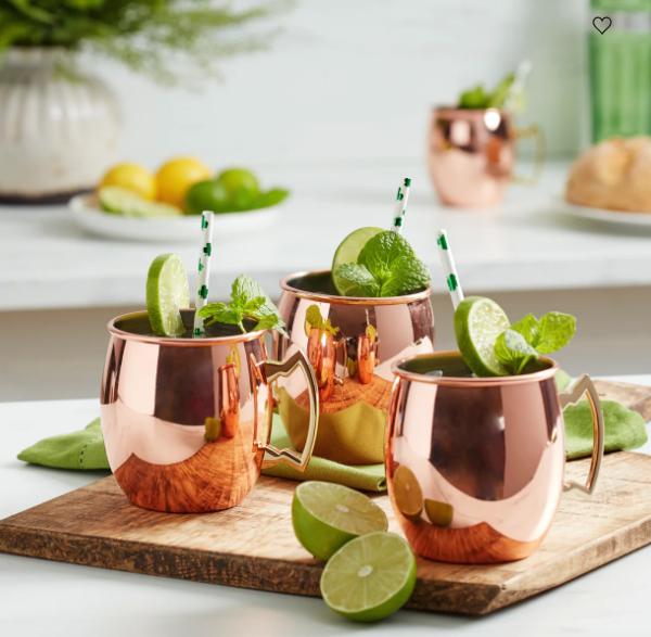 Smooth Copper Mule Mugs