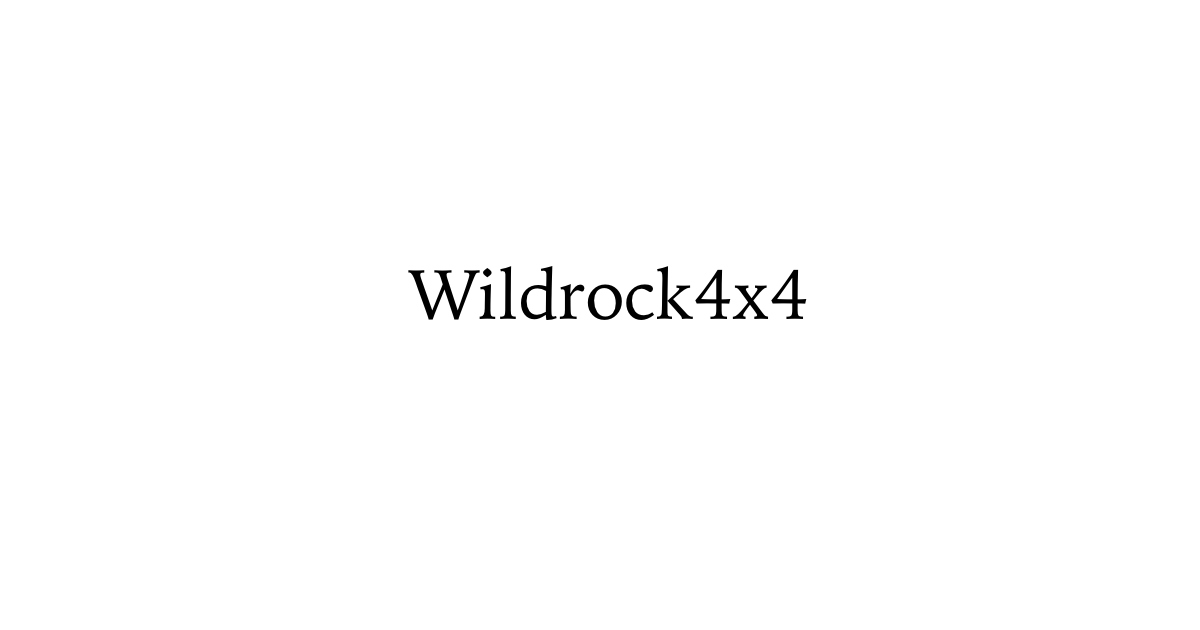 Wildrock4x4 Discount Code 2024